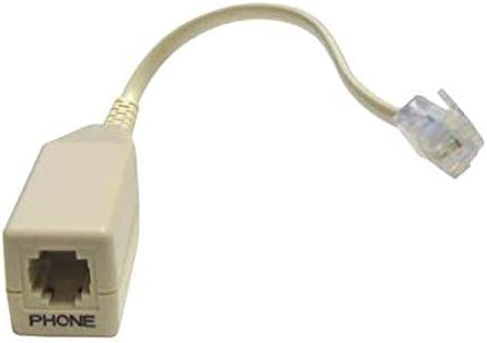 Filter Line Conditioner in-Line Micro Filter Single Phone RJ-11 Jack EZ Coupler by NAC+Wire+and+Cables