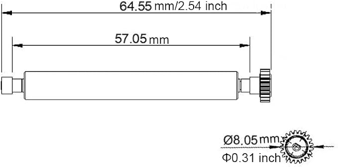 Printer Roller for Clover Flex, and for Z line Z8, Z9 and Z11 Payment Terminals - Image 3