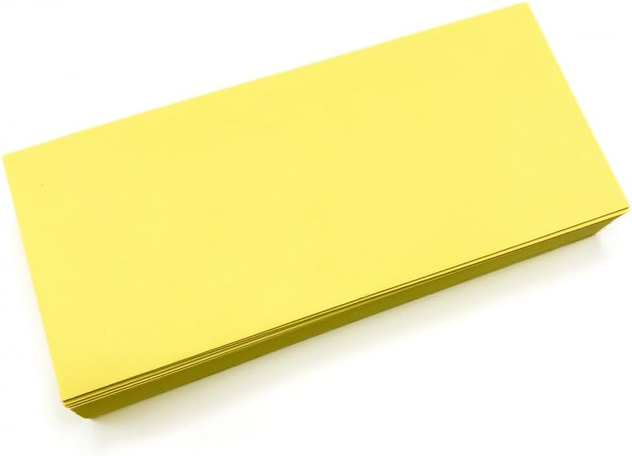Limited Papers (TM) No. 10 Regular Standard Mailing Envelope - Pastel - Soft - 24 Pound (4.8 inch x 9.5 inch) - Announcement, Invoices, Checks, Letters, Contracts, Business Envelopes (Canary, 1000)