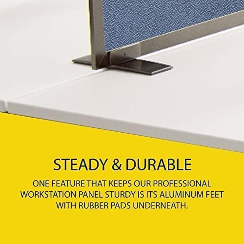 OBEX Acoustical Free Standing Privacy Screen, Cubicle Accessories Desk Privacy Panel, Desk Dividers for Office, Office Furniture Partitions Portable Sound Proof Dividers, 24" x 42", Twilight