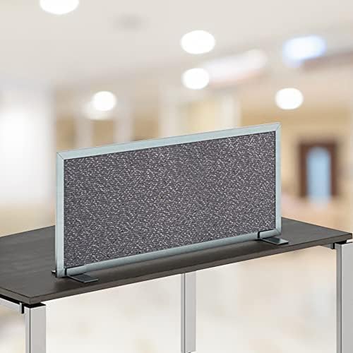 OBEX Acoustical Free Standing Privacy Screen, Cubicle Accessories Desk Privacy Panel, Desk Dividers for Office, Office Furniture Partitions Portable Sound Proof Dividers, 18" x 24", Graphite