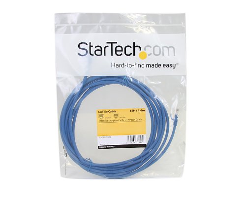 15 Ft Blue Snagless Cat5 Utp Patch Cable - Image 3