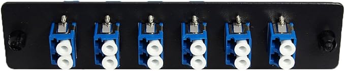 RiteAV LGX Footprint Fiber Optic Cable LC Adapter Patch Panel 6 Ports Loaded - Image 3