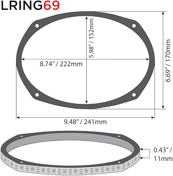 DS18 LRING69 SPEAKER GRILL RING - Image 6