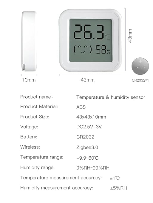 Zigbee Temperature and Humidity Sensor, - Image 6