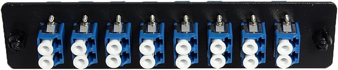 RiteAV LGX Footprint Fiber Optic Cable LC Adapter Patch Panel 8 Ports Loaded - Image 3