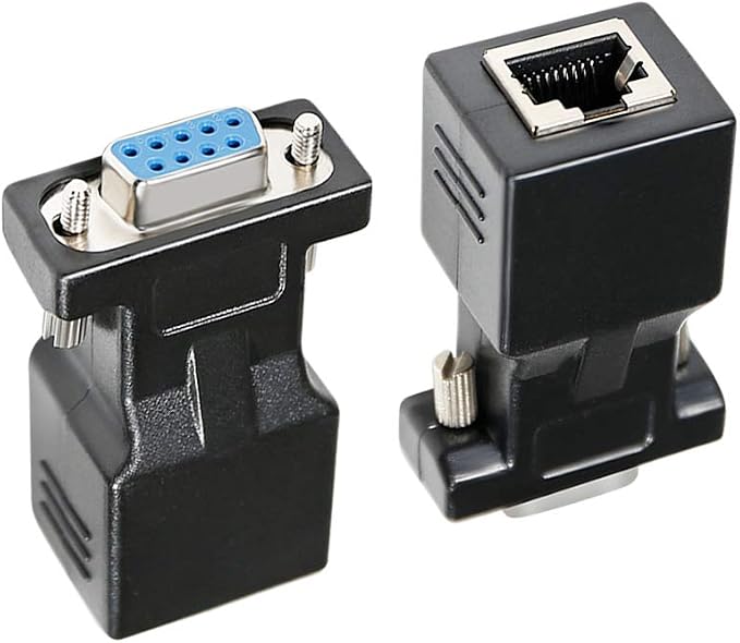 DTECH DB9 to RJ45 Serial Adapter RS232 Female to RJ-45 Female Ethernet - Image 7