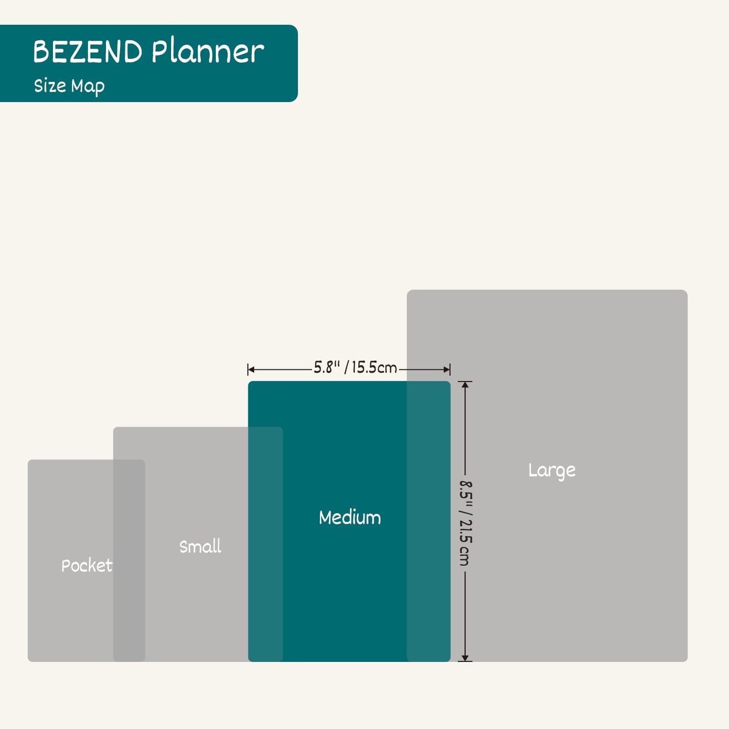 BEZEND Weekly Planner 2025-2026 with 2 Columns, 5.8" x 8.5" Academic Calendar 18 Months (Jul 25-Dec 26) Life Work Appointment Book with Monthly Tab, PU Leather Softcover Spiral - Mustard