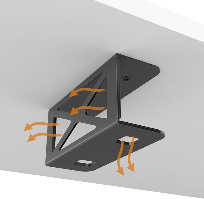 Under Desk Laptop/Mini PC Storage Mount, CPU Holder, Compatible - Image 8