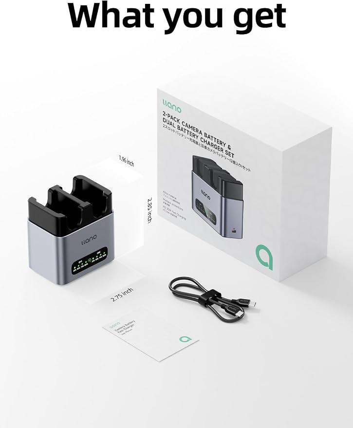 llano 20W NP-FZ100 Battery Charger: Fast Dual Slot - Image 7
