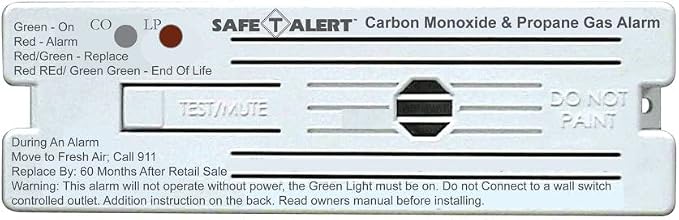 Safe-T-Alert by MTI Industries 35-741-WT Dual LP/CO Alarm - 12V by SafeTAlert