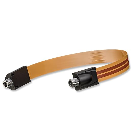 Goupchn Ultra Flat Ghost Wire Flat RG6 Coax Jumper Cable Extreme Slim F Female - Image 7