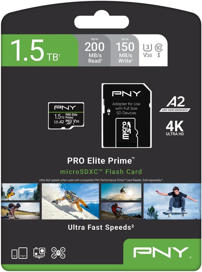 PNY 1.5TB PRO Elite Prime™ C10 U3 V30 A2 microSDXC Flash Memory Card – - Image 12