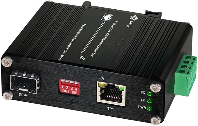Industrial 10G Fiber Media Converter Mini 10GBase-X SFP+ Fiber Optic - Image 7