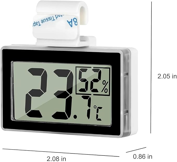 Digital Reptile Thermometer for Tank, Temperature and Humidity Monitor - Image 8