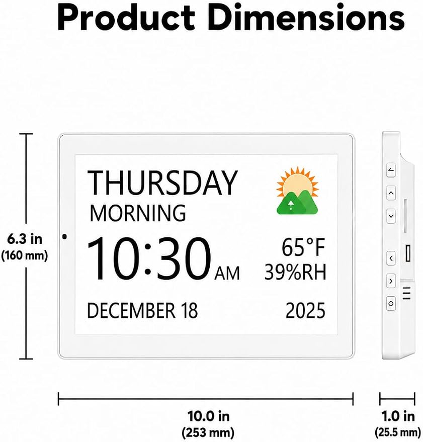 Mesqool 10.1" Large Digital Clock - Image 9