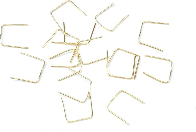 300PCS Copper Bright Gold Chandelier Connectors Clips, 0.57inch Length Mini - Image 4