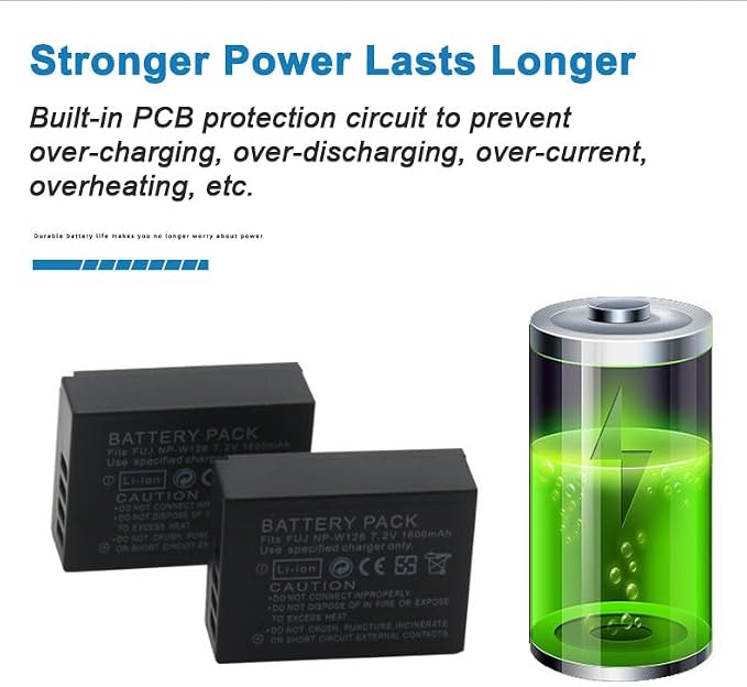 NP-W126 Camera Battery Multifunctional Charger Set Compatible - Image 6