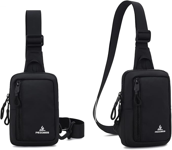 Peicees Small Crossbody Bag for Men Women Mini Sling Bag Travel Running Phone - Image 8