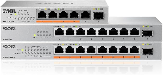 Zyxel 5 Port PoE Network Switch | 2.5Gb Multi Gigabit Switch | Unmanaged | 5X - Image 5