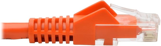 Tripp Lite Cat6 Gigabit Ethernet Snagless Molded Patch Cable UTP Orange RJ45 - Image 5