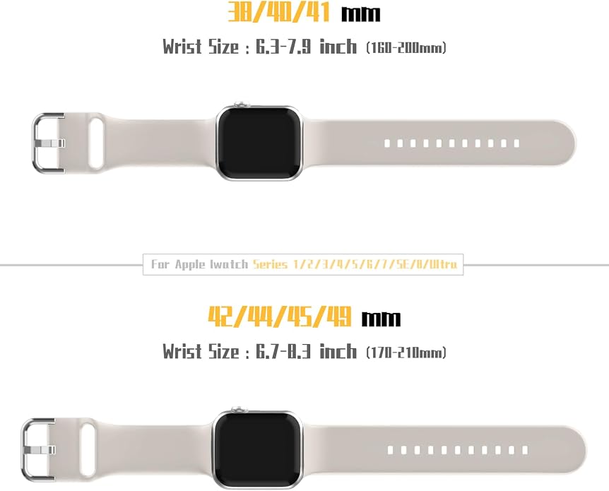 Sport Band Compatible with Apple Watch Bands 49mm 46mm 45mm 44mm 42mm 41mm 40mm - Image 7