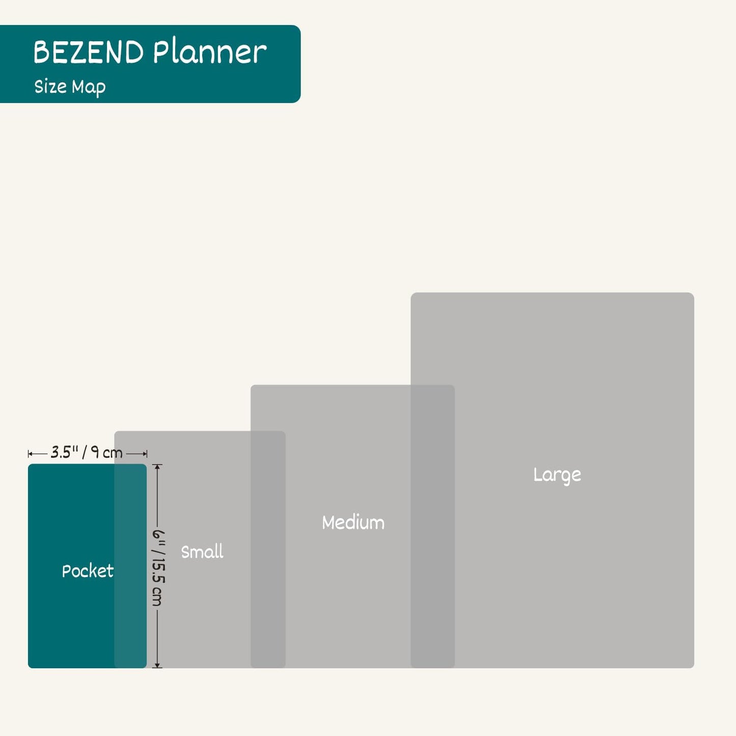 BEZEND Pocket Planner 2025-2026 Weekly with 2 Columns, 18-Month Academic Calendar (Jul 25-Dec 26), Life Work App., Storage Pocket, Pen Holder, PU Leather Softcover 3.5" x 6" Spiral - Mustard