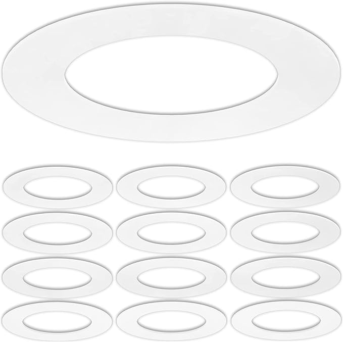 12 Pack Matte White Goof Trim Ring - Image 9