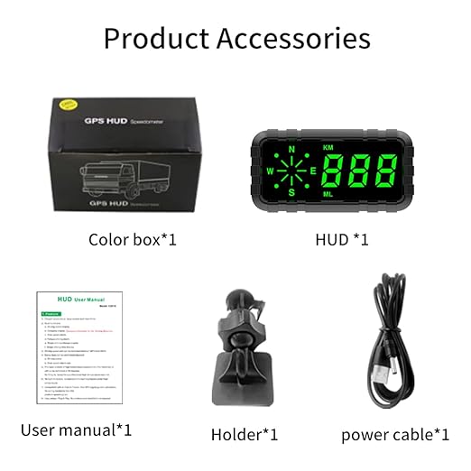 Heads Up Display for Car Digital GPS Speedometer MPH kit Automotive Compass for - Image 6