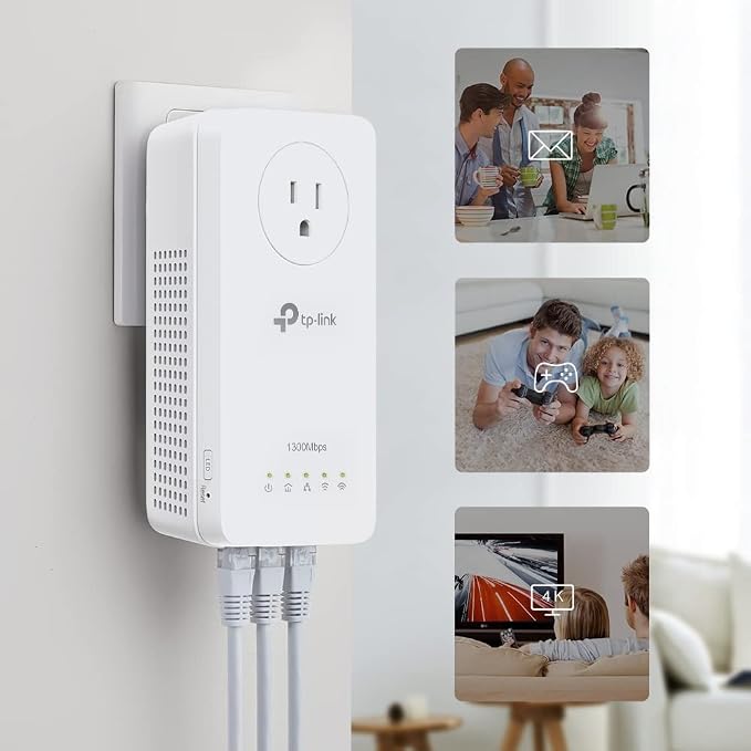 TP-Link Powerline WiFi Extender TL-WPA8631P KIT- Includes AV1300 Powerline - Image 6