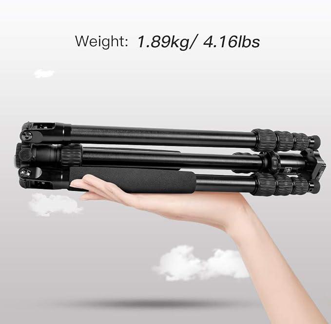 SIRUI Traveler 7A 65.55'' Aluminum Camera Tripod, E-10 Panorama Ball Head and - Image 8