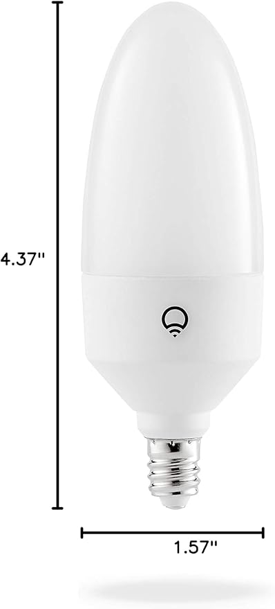 LIFX E12 Candle Color Wi-Fi Smart LED Light Bulb, PolychromeColor, No Hub Req - Image 8