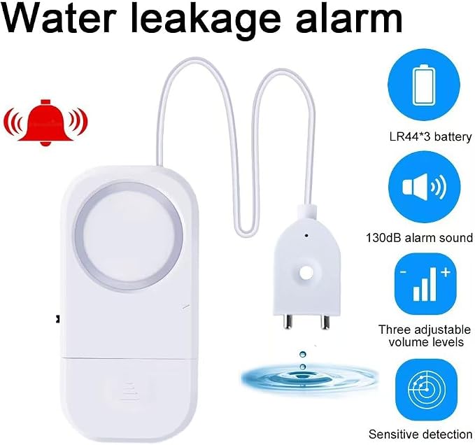 Smart Water Leak Detector, 120dB Adjustable Alarm Suit - Image 8