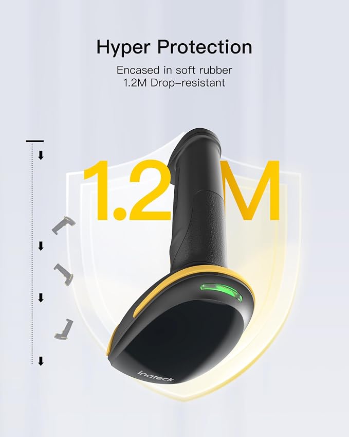 Inateck 1D Bluetooth Barcode Scanner - Image 8