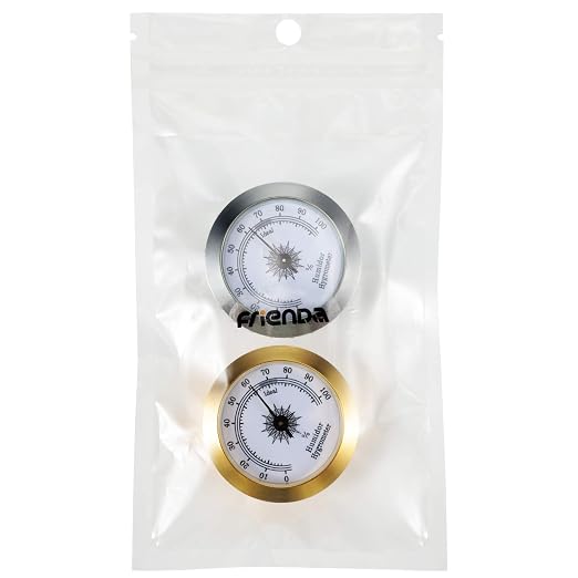 Frienda 2 Pcs Hydrometer 2 Inch Humidity Meter Cigar Humidor Hygrometers Round - Image 7