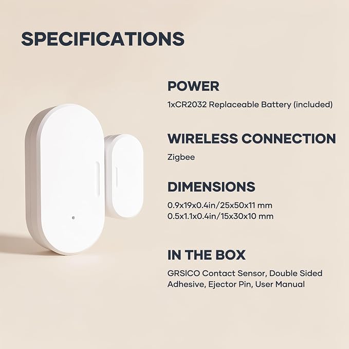 4 Pack Zigbee Door Sensor, Mini Smart Contact Sensors - Image 9
