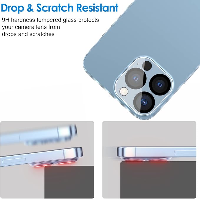 JETech Camera Lens Protector for iPhone 13 Pro Max 6.7-Inch and iPhone 13 Pro - Image 7
