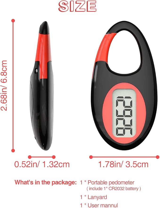 Simple 3D Step Counter, Walking Pedometer, Steps Tracker - Image 7