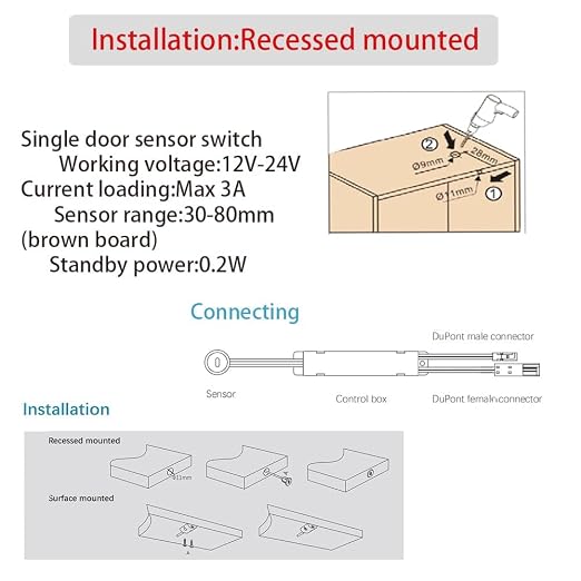 VST Motion Sensor Light Switch, IR Sensor Switch Door Activate Light Switch - Image 5