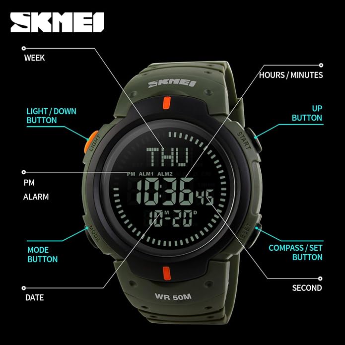 Men’s Military Sports Digital Watch - Image 7
