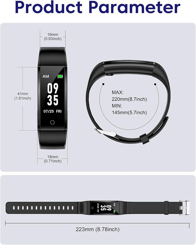 Pedometer Watch No Bluetooth No APP No Phone Required, Simple Fitness Tracker - Image 9