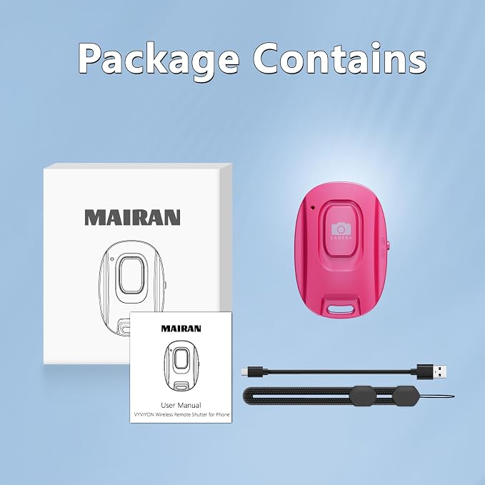 MAIRAN Rechargeable Wireless Camera Remote Shutter - Image 7