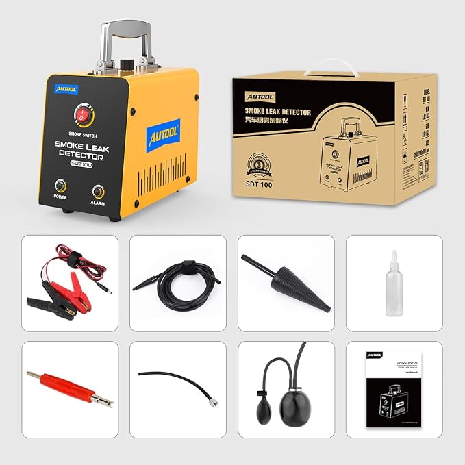 AUTOOL Automotive Smoke Machine Lead Detector DC 12V EVAP Vacuum Diagnostic - Image 8