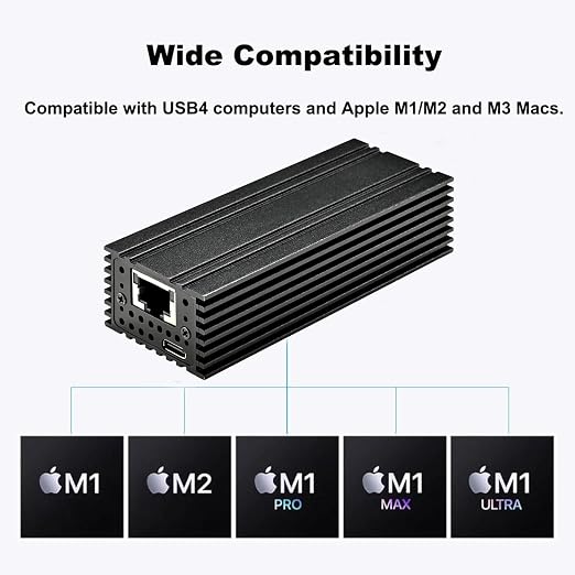 USB 4.0 Type-C 10G Ethernet Adapter, - Image 9