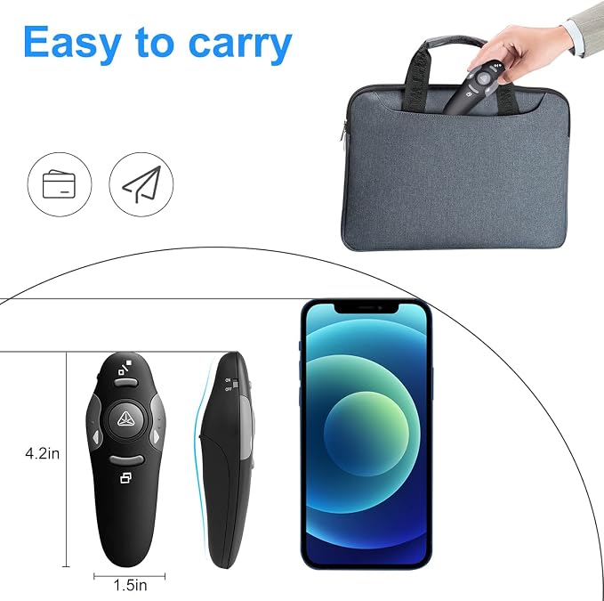 Wireless Presentation Clicker for PowerPoint, Wireless Presenter Remote - Image 7