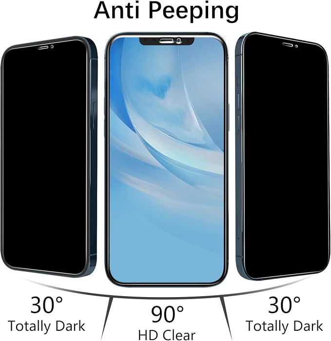 MAYtobe [2+2 Pack Designed for iPhone 12 Pro Max Privacy Screen Protector - Image 7