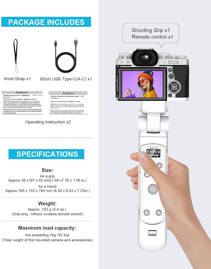 for Fujifilm Tripod with Rechargeable Remote Control - Image 9