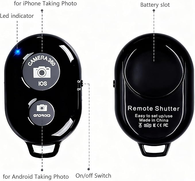 Cellphone Remote Shutter for Smartphones and Tablets, AOQIYUE Wireless Camera - Image 7