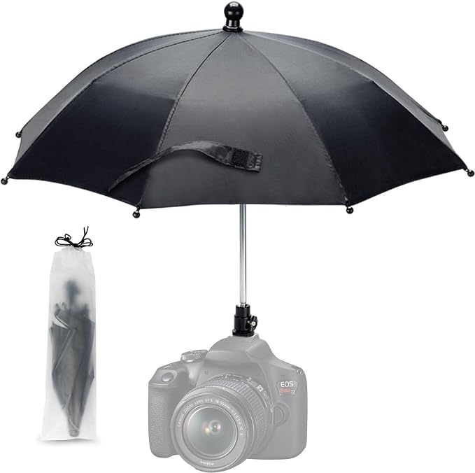 DSLR Mirrorless Camera Hot Shoe Umbrella Rain Cover Protector Sunshade - Image 7
