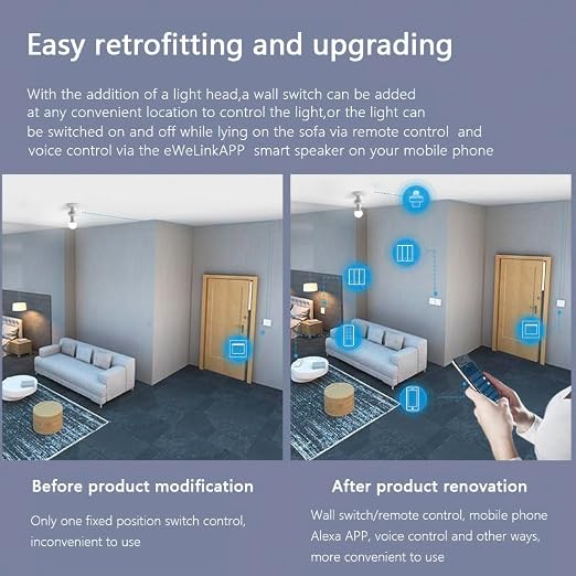 QIACHIP Remote Control Light Socket E26 E27 Bulb Socket Adapter, ZigBee Smart - Image 9